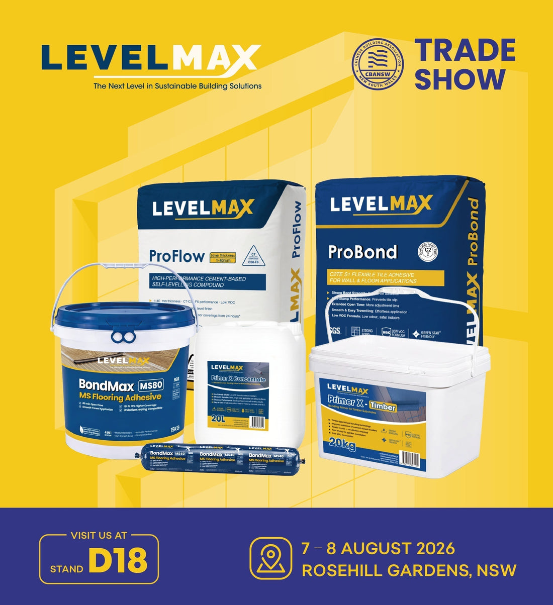 LevelMAX Exhibiting at CBANSW Trade Show 2026